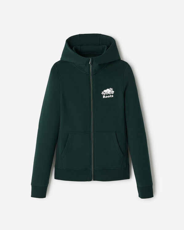 Organic Cooper Slim Full Zip Hoodie - Varsity Green