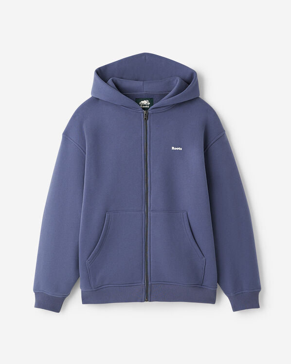 Cloud Long Full Zip Hoodie - Tidal Blue