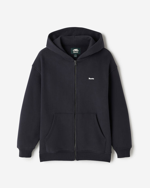 Cloud Long Full Zip Hoodie - Midnight Grey