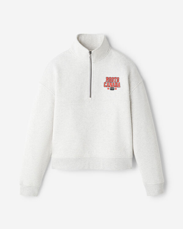 Northern Roots Half Zip - White Mix