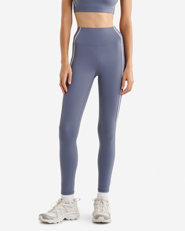 Restore Stretch Piped Legging - Tidal Blue