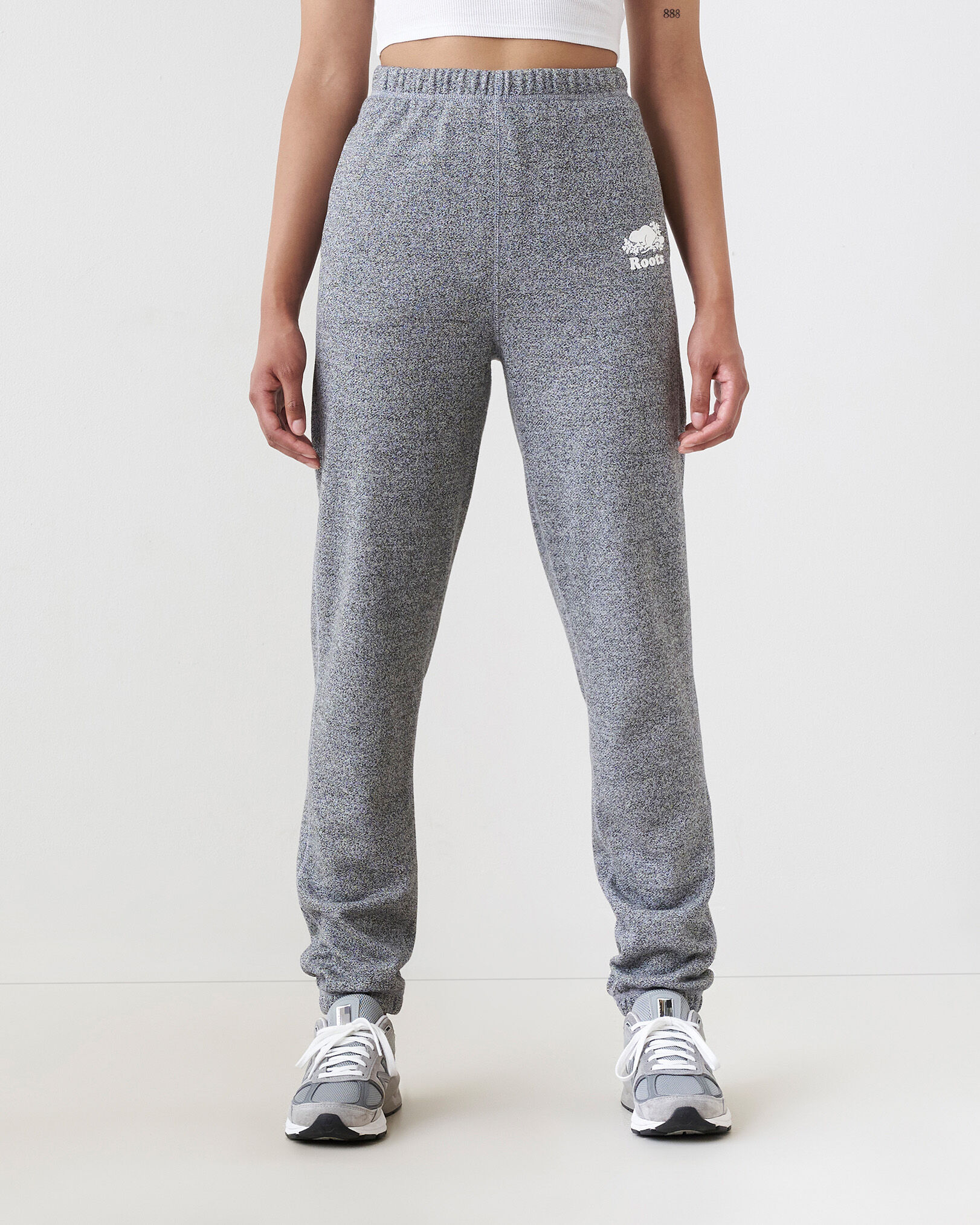 Grey sweatpants high waisted online
