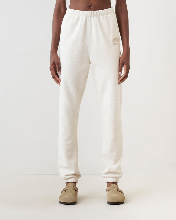 Organic Cooper High Waisted Sweatpant - Oatmeal Mix