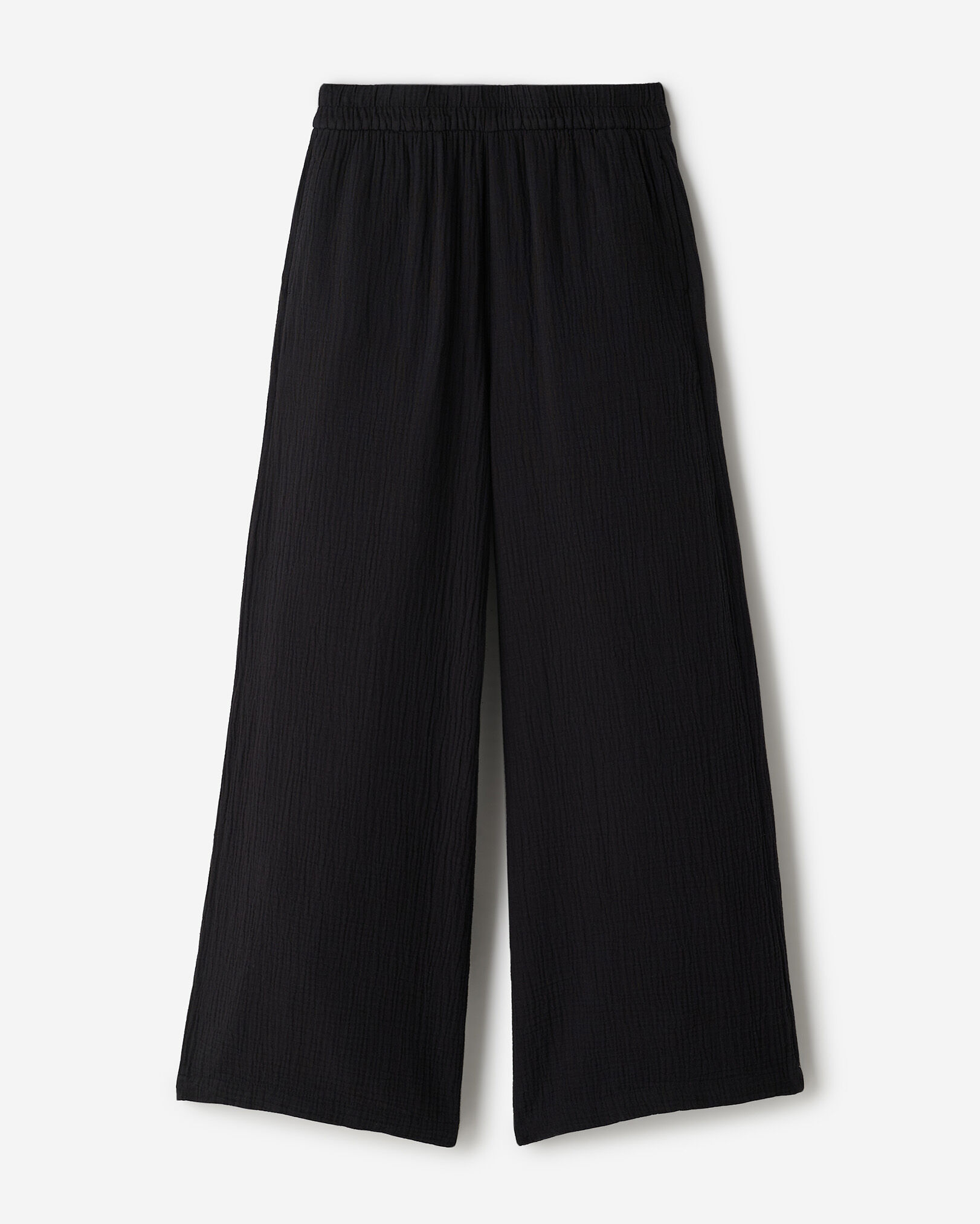 Wide Leg Cotton Pants | Roots