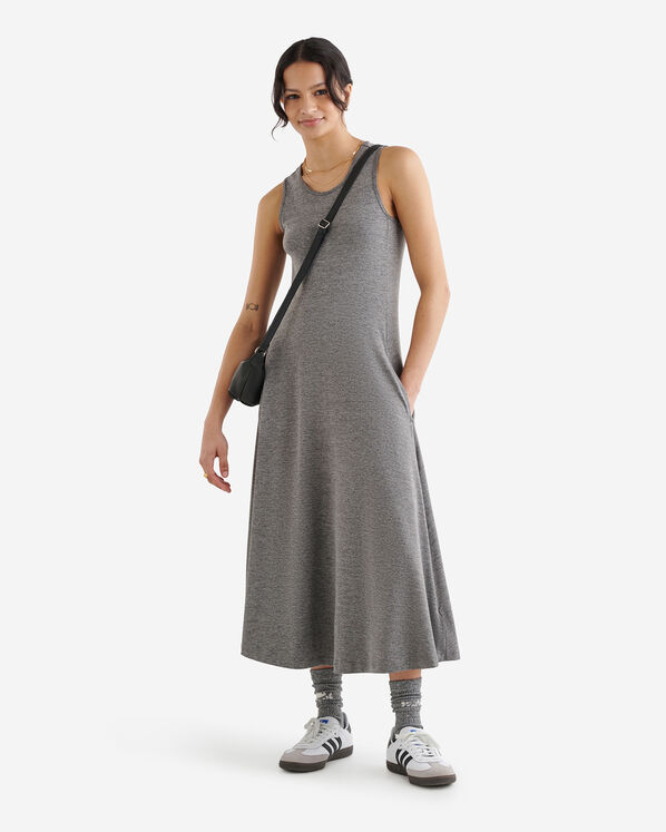 Renew Tank Midi Dress - Salt & Pepper