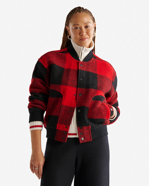 Seymour Flight Jacket - Seymour Red Plaid