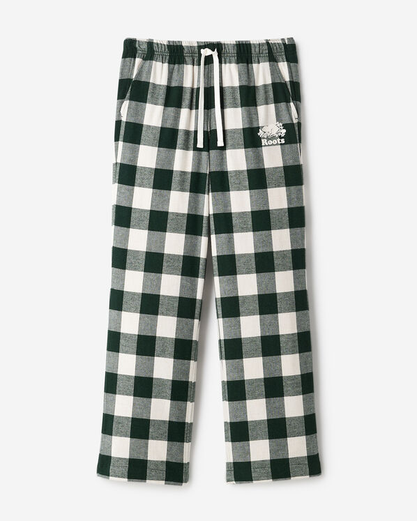 Womens Plaid Pajama Pant - Varsity Green