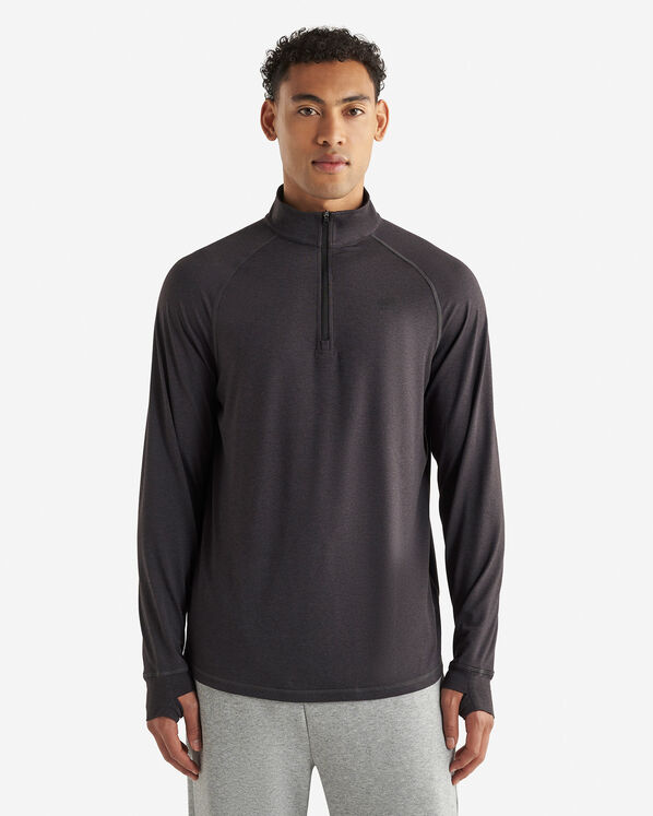 Renew Knit Half Zip - Black Pepper