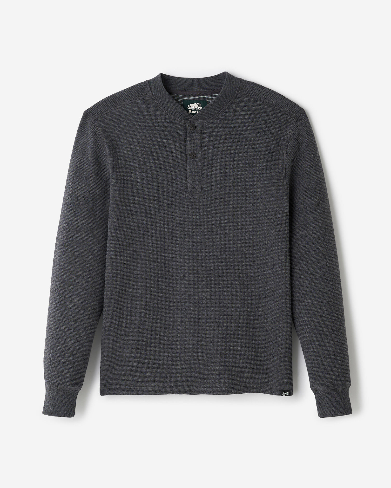 Waffle Knit Henley Tops | Roots