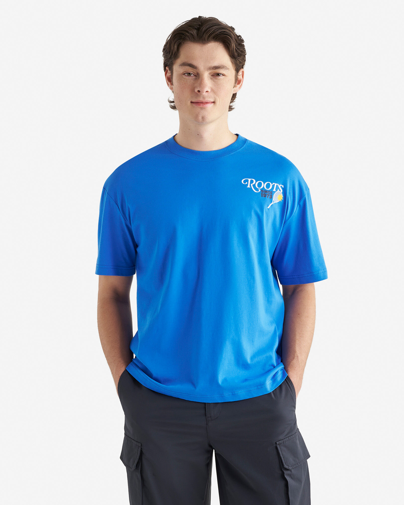 Roots Men's☆ Sports Club・オーガニックコットン半袖シャツ Roots Men´s☆ Sports Club・オーガニックコットン半袖シャツ