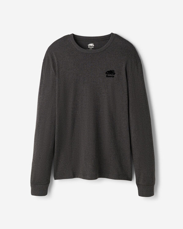 Mens Organic Perfect Pepper Long Sleeve T-Shirt - Black Pepper