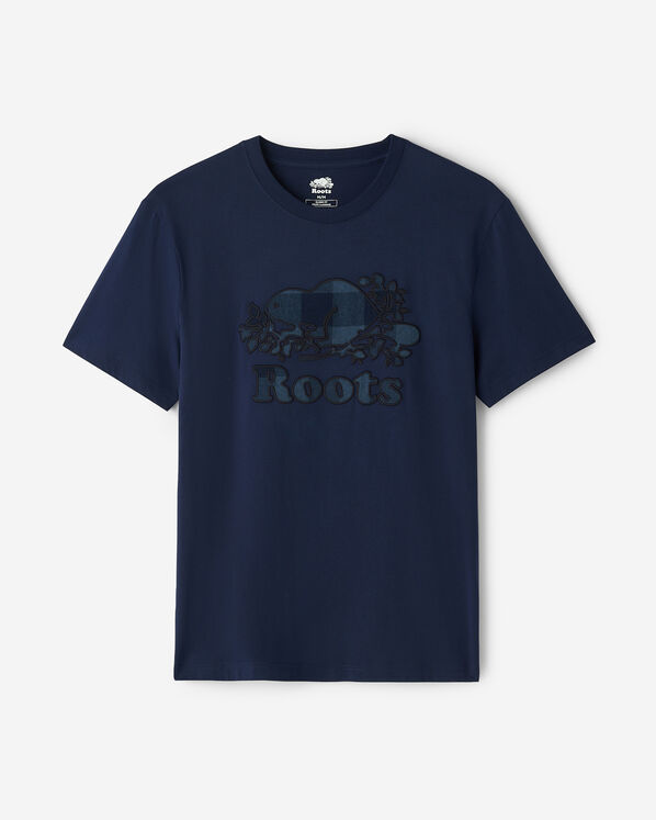 Mens Cooper Plaid Fill T-Shirt - Navy Blazer