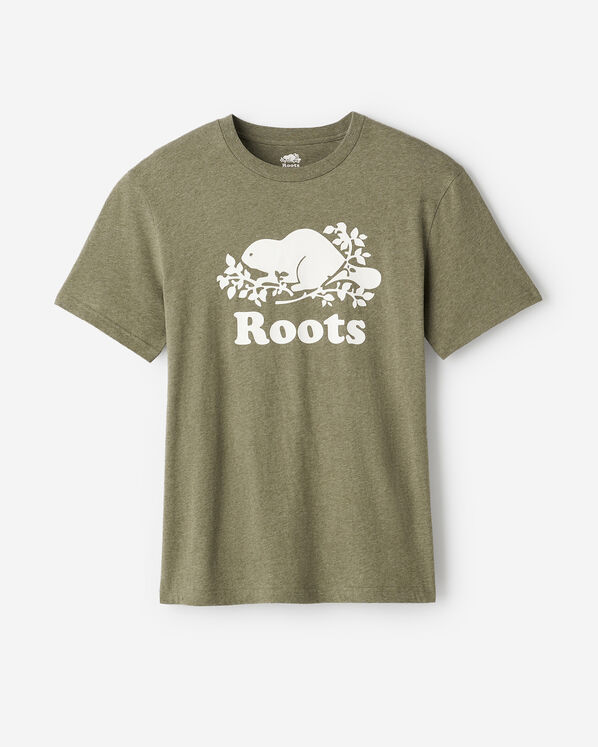 Mens Organic Cooper Beaver T-Shirt - Shadow Green Mix