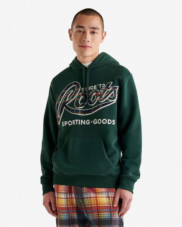 Plaid Applique Kanga Hoodie