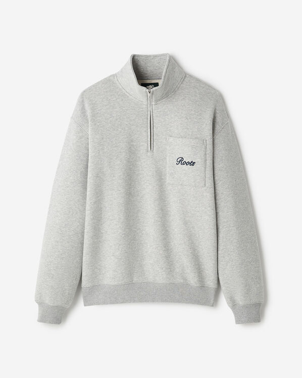 Athletics Department Half Zip - Medium Heather Grey