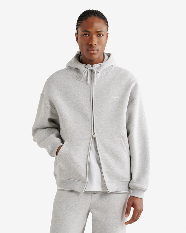 Cloud Storm Hood Full Zip - Athletic Grey Mix