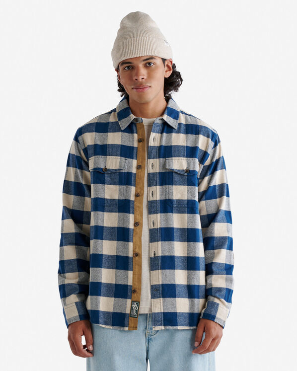 Park Plaid Shirt - Flaxseed Mix