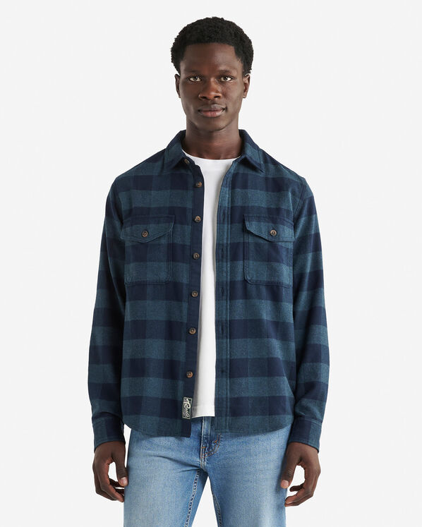 Park Plaid Shirt - Navy Blazer