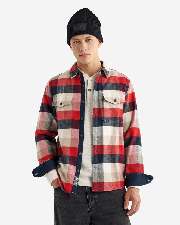 Park Plaid Shirt - Birch White