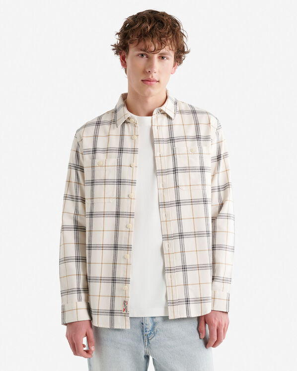 Bellwoods Herringbone Shirt - Coconut White