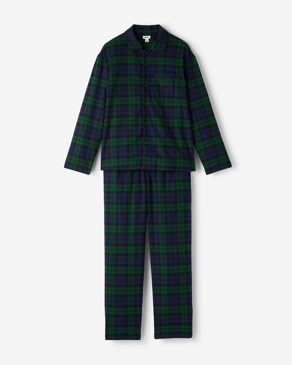 Mens Park Plaid Sleep Set - Black Watch