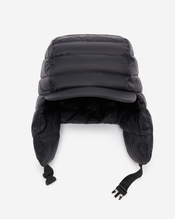 Puffer Ear Flap Hat - Black