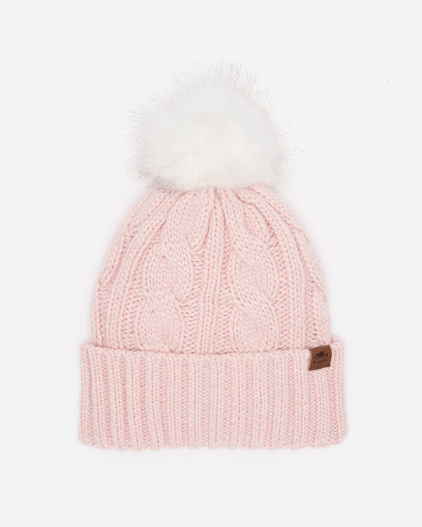 Olivia Cable Toque - Sweet Rose