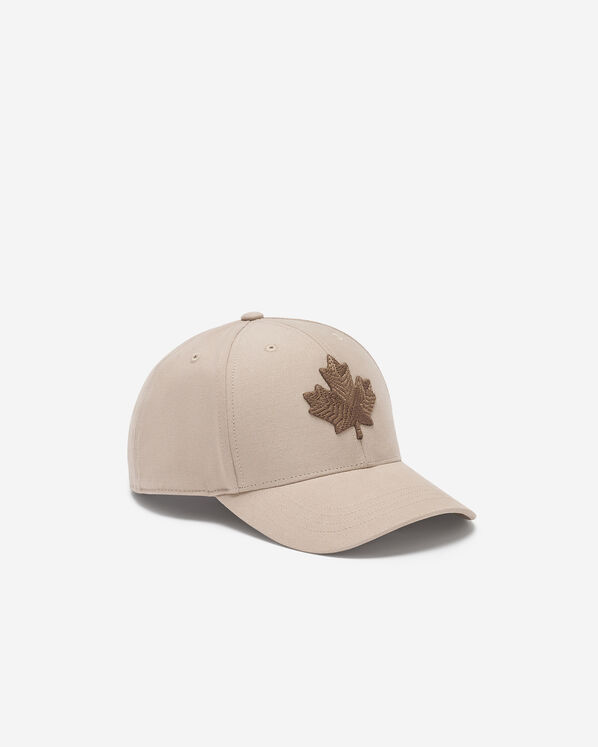 Modern Leaf Baseball Cap - Warm Khaki