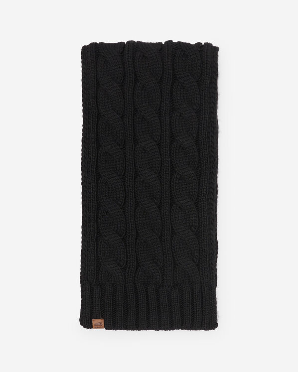 Olivia Cable Scarf - Black
