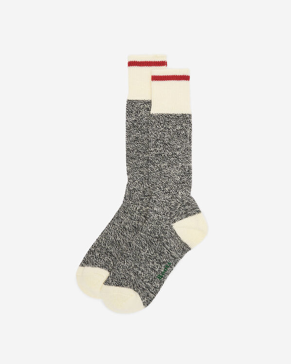 Adult Roots Warm Cabin Sock - Grey Oat Mix