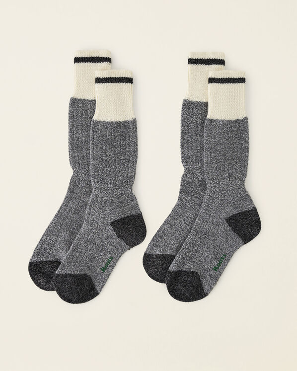 Adult Roots Cabin Pop Sock 2 Pack - Grey Mix