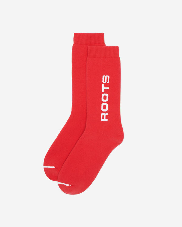 Adult Alpine Goods Crew Sock - Cherry Burst Adult Alpine Goods Crew Sock - Cherry Burst