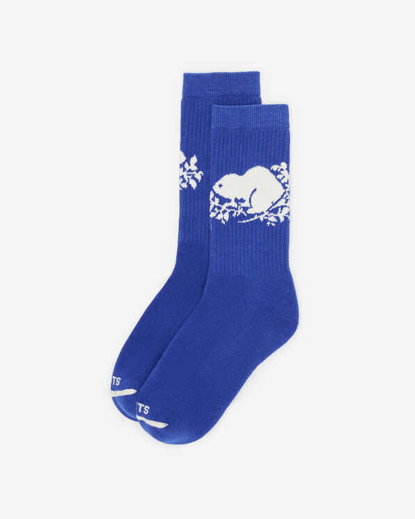 Adult Cooper Beaver Sock - Sapphire Blue