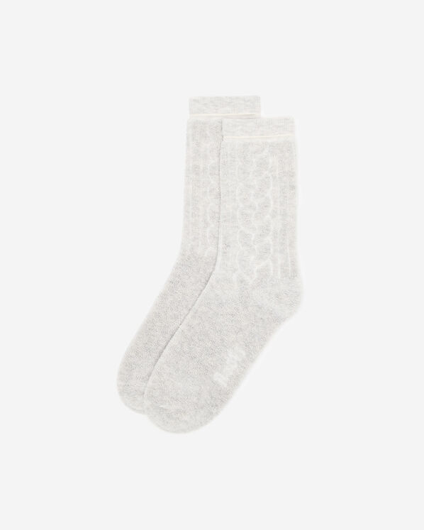 Adult Cozy Knit Sock - Soft Grey