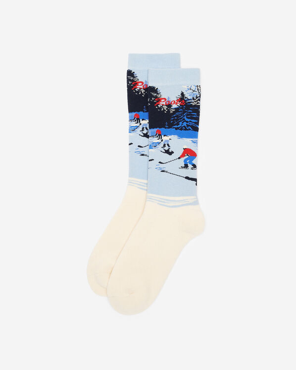 Chaussettes en tricot intarsia Hockey pour adultes Chaussettes en tricot intarsia Hockey pour adultes
