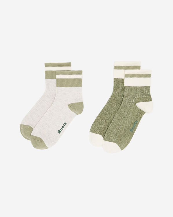 Adult Cotton Cabin Ankle Sock 2 Pack