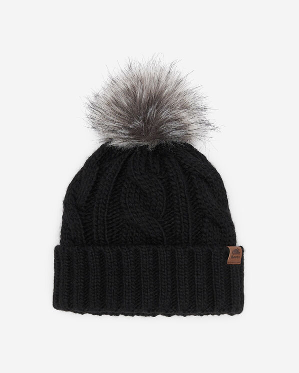 Kids Olivia Cable Toque - Black