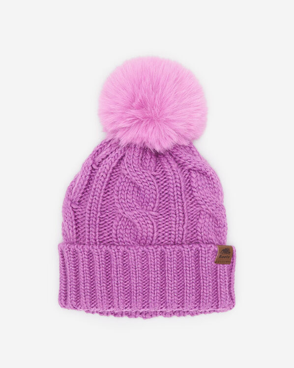 Kids Olivia Cable Toque - Purple Sparkle