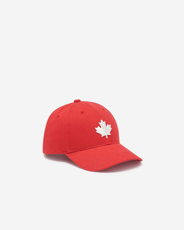 Kids Modern Leaf Baseball Cap - Sage Red