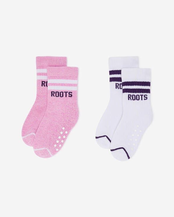 Baby & Toddler Athletic Sock 2 Pack - Moonlight Pink Peppe