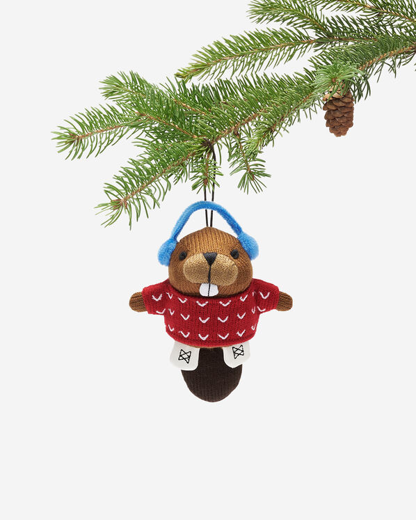 Skating Beaver Ornament Skating Beaver Ornament