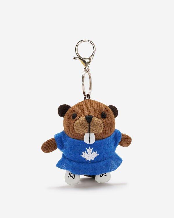 Figure Skating Beaver Keychain - Grizzly Brown Figure Skating Beaver Keychain - Grizzly Brown