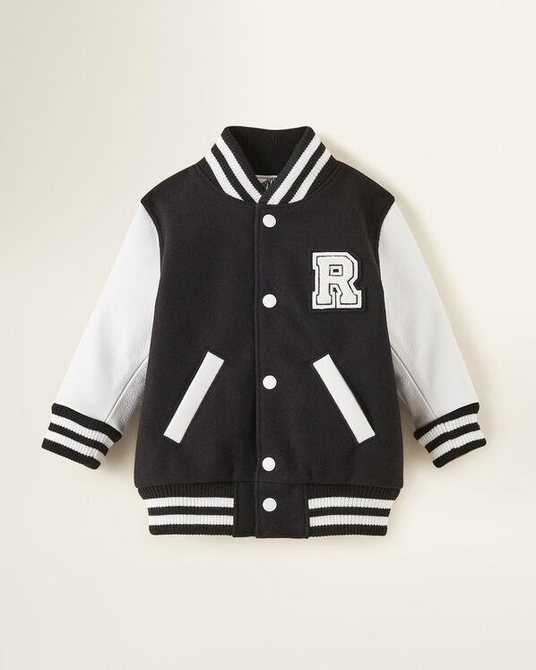 Toddler Canada Varsity Jacket 2.0 - Black & White