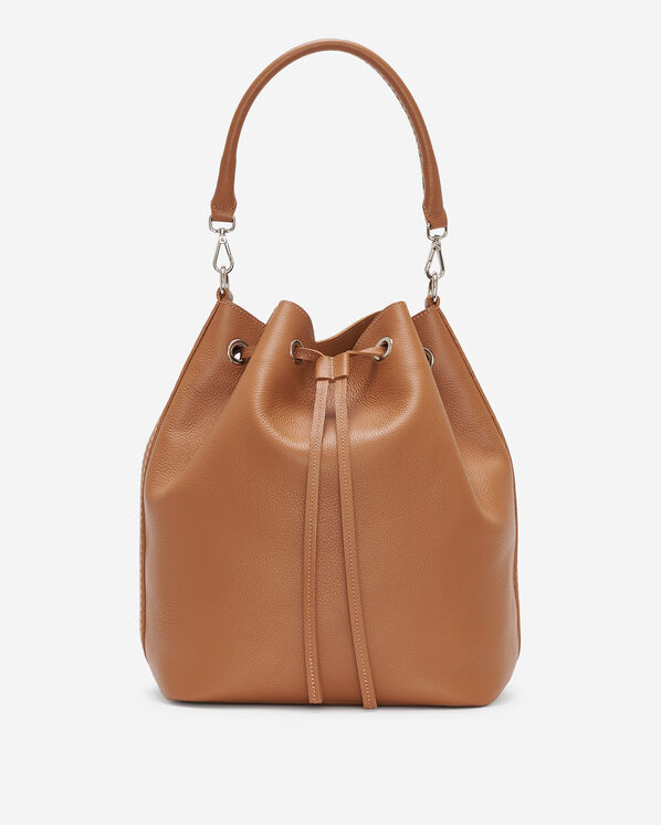 XL Bucket Bag Cervino - Tan/Powder Pink