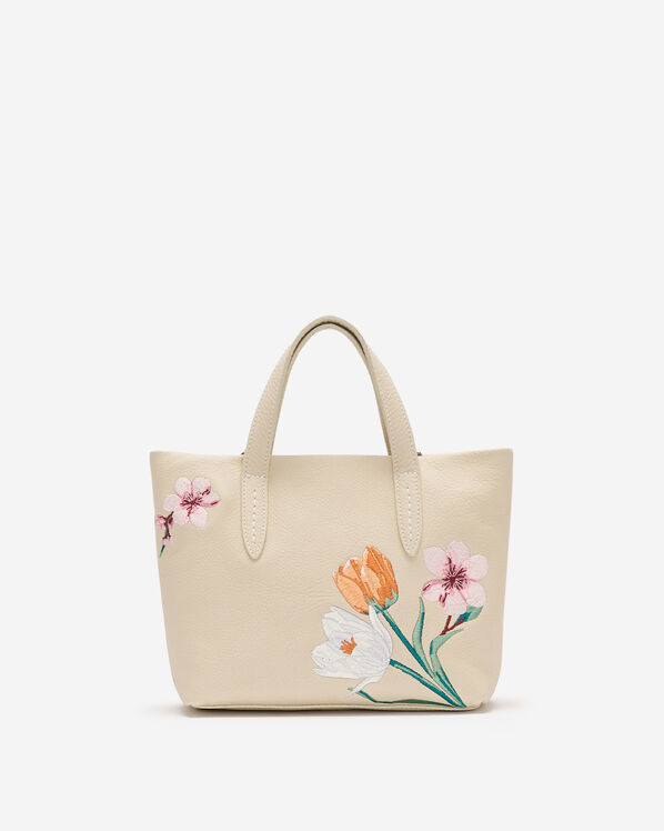 Floral Small Carryall Cloud