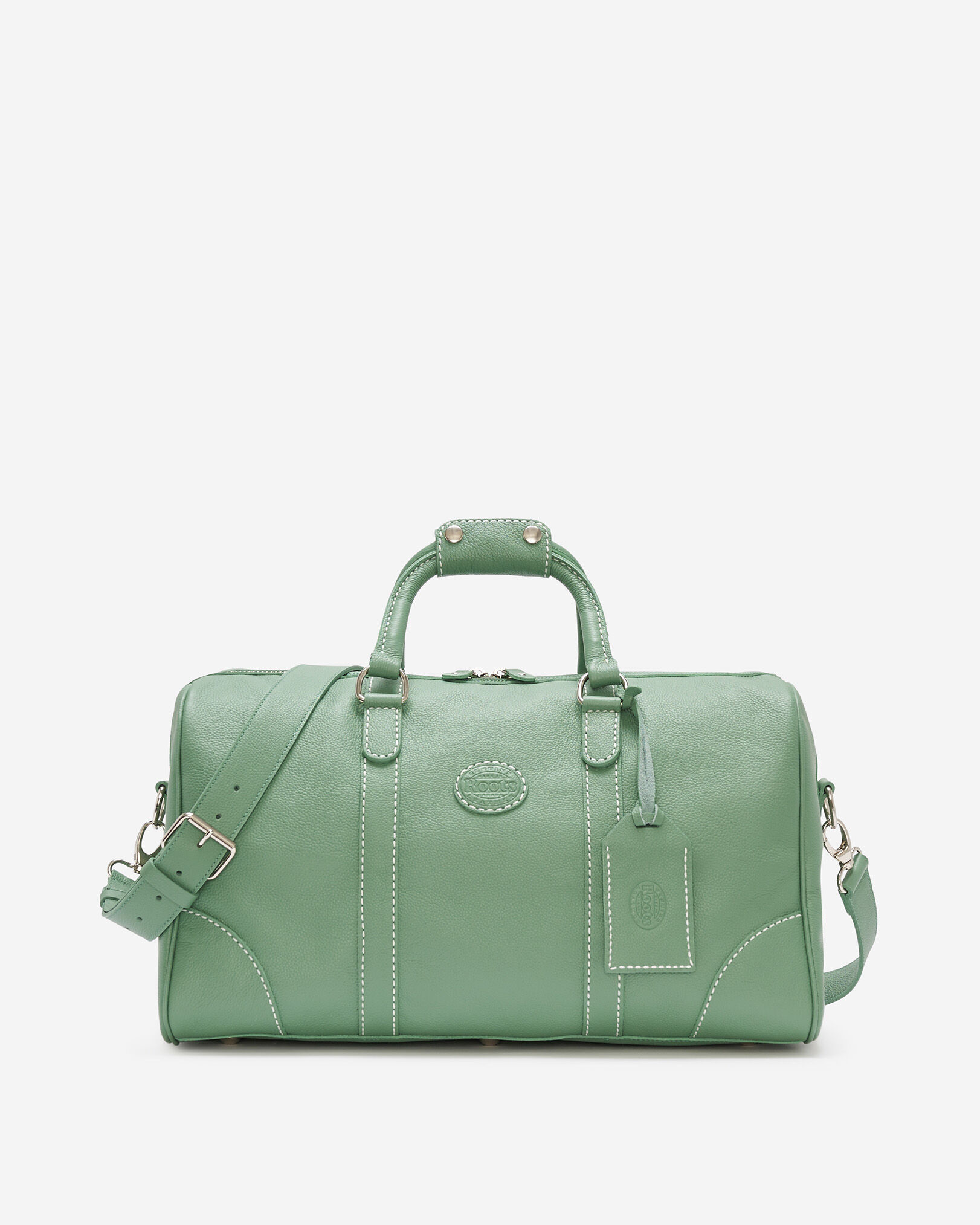Roots leather duffle bag outlet