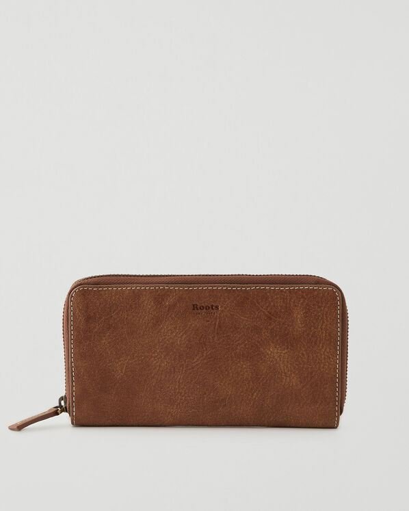 Zip Around Clutch Tribe - Natural