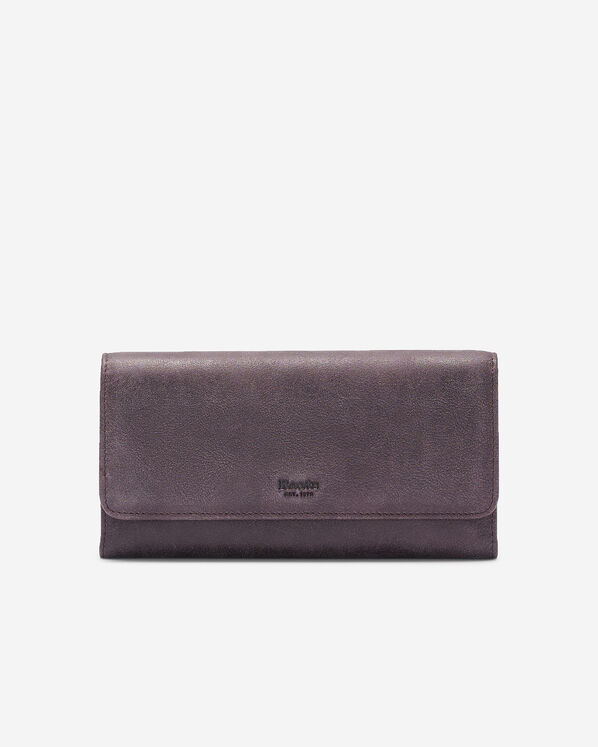 Large Chequebook Clutch Tribe - Wineberry
