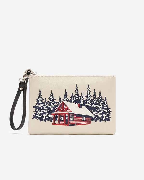 Grande pochette à glissière Cabane en cuir Cervino Grande pochette à glissière Cabane en cuir Cervino