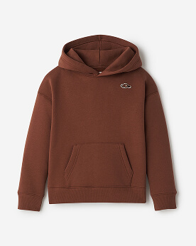 Kids Beavermark Hoodie in Rustwood Brown